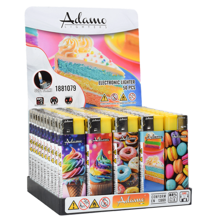Elektromos Öngyújtó 1881079 Adamo Vegyes mintás Színes desszert