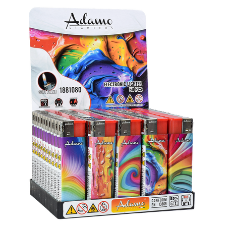 Elektromos Öngyújtó 1881080 Adamo Vegyes mintás Színes szivárvány