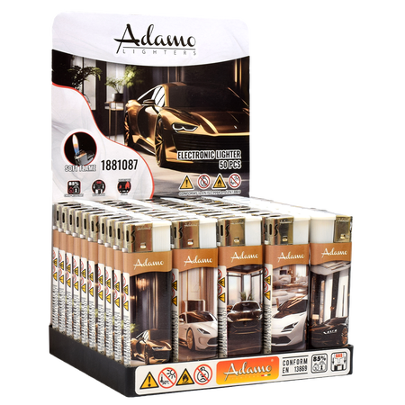 Elektromos Öngyújtó 1881087 Adamo Vegyes mintás Arany autó