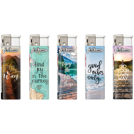 Elektromos Öngyújtó 1881091 Adamo Vegyes mintás Pozitív szöveg