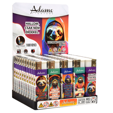 Elektromos Öngyújtó 1881093 Adamo Vegyes mintás Lajhár