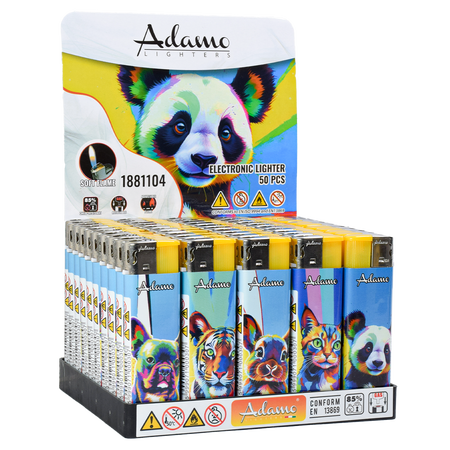 Elektromos Öngyújtó 1881104 Adamo Vegyes mintás Színes állatok