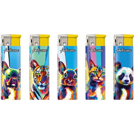 Elektromos Öngyújtó 1881104 Adamo Vegyes mintás Színes állatok