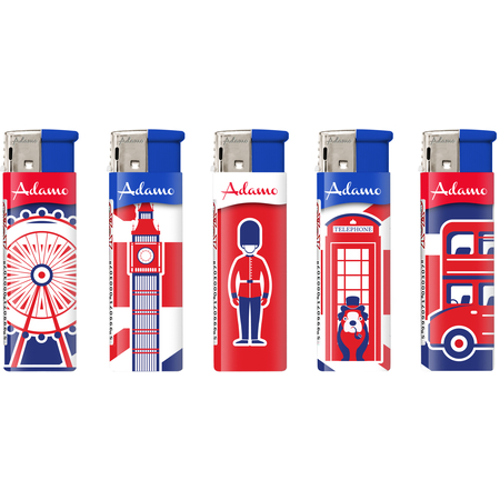 Elektromos Öngyújtó 1881111 Adamo Vegyes mintás London