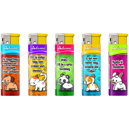 Elektromos Öngyújtó 1881127 Adamo Vegyes mintás Pimasz állatok