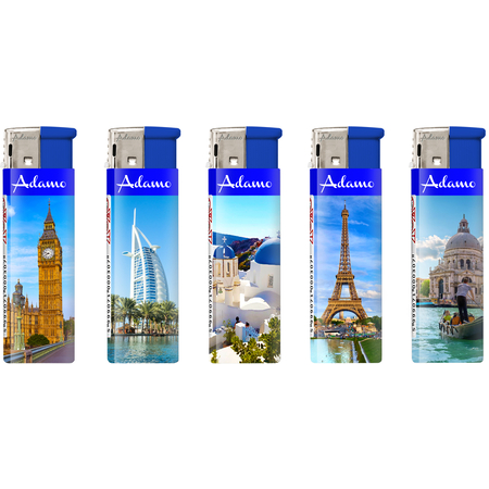 Elektromos Öngyújtó 1881141 Adamo Vegyes mintás Utazás