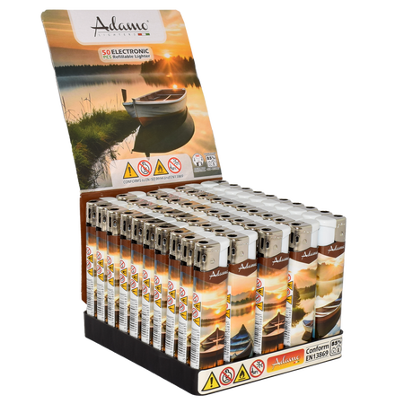 Elektromos Öngyújtó 189338 Adamo Vegyes mintás Skinny Csónakok