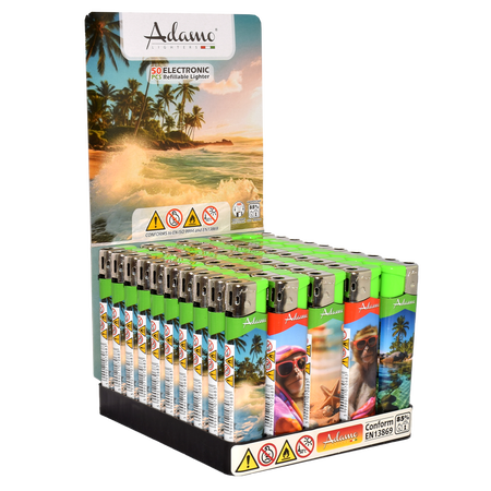 Elektromos Öngyújtó 189353 Adamo Vegyes mintás Skinny Nyár