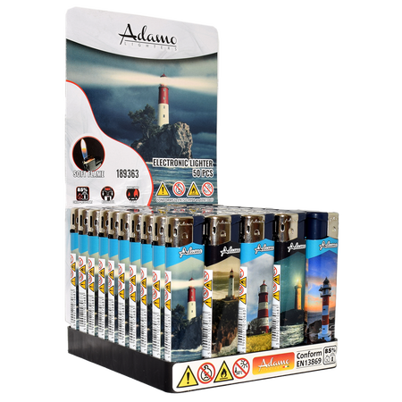 Elektromos Öngyújtó 189363 Adamo Vegyes mintás Skinny Világítótorony