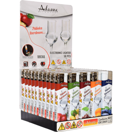 Elektromos Öngyújtó 189366 Adamo Vegyes mintás Skinny Pálinka