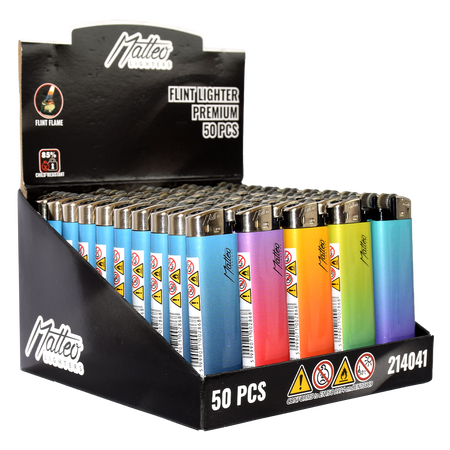 Flint Lighter 214041 Matteo Premium Design label Gradient