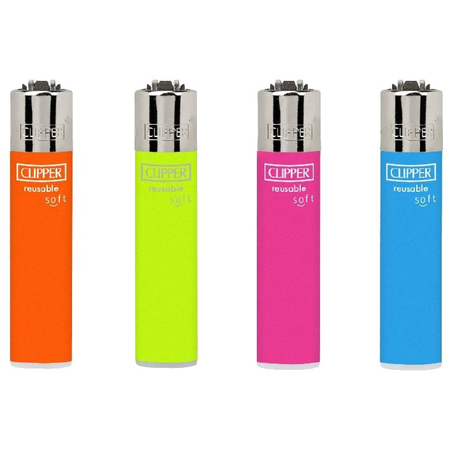 Öngyújtó műanyag CP2H016BCH tűzköves mini állványos Clipper színes