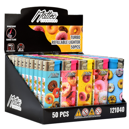 Turbo Lighter 121040 Matteo Fix flame Design label Donut