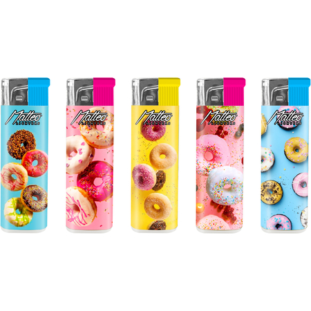 Turbo Lighter 121040 Matteo Fix flame Design label Donut