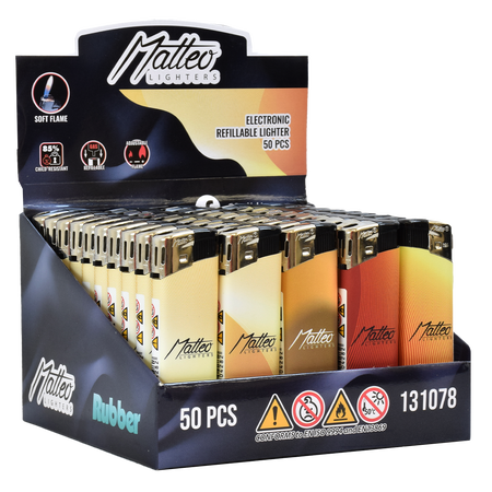 Elektromos Öngyújtó 131078 Matteo Soft touch Lágy arany