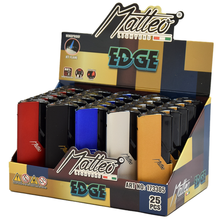 Jet Öngyújtó 173305 Matteo Fémtokos EDGE - Királyi