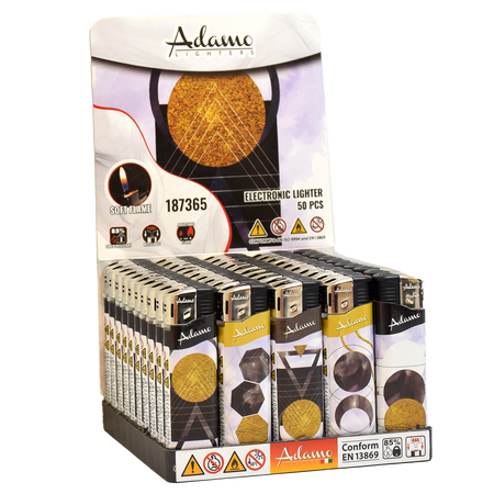 Elektromos Öngyújtó 187365 Adamo Vegyes mintás Slim Bohó