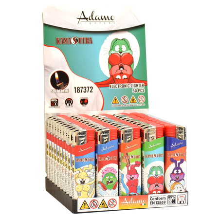 Elektromos Öngyújtó 187372 Adamo Vegyes mintás Slim Kamasutra