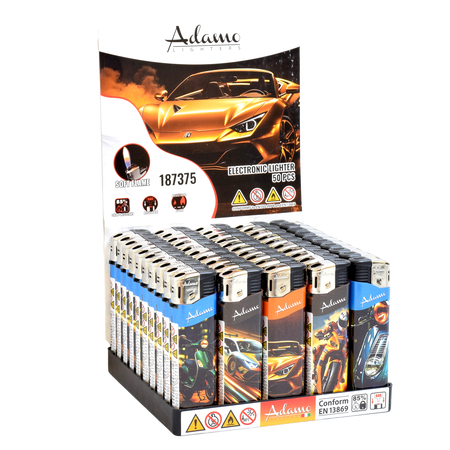 Electronic Lighter 187375 Adamo Design label Slim Luxury