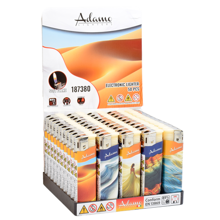 Electronic Lighter 187380 Adamo Design label Slim Send art