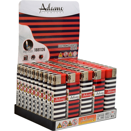 Elektromos Öngyújtó 1881126 Adamo Vegyes mintás Kék piros fehér