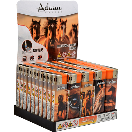 Elektromos Öngyújtó 1881135 Adamo Vegyes mintás Lovak