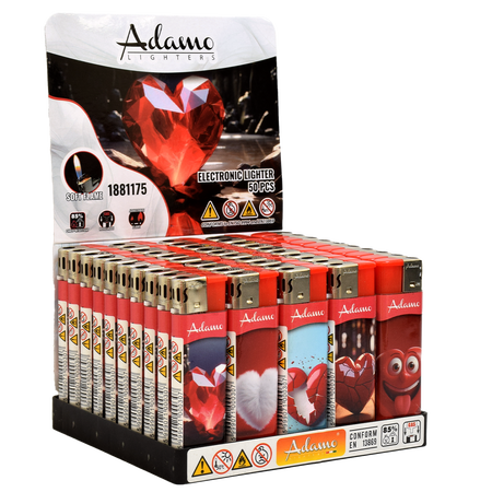 Elektromos Öngyújtó 1881175 Adamo Vegyes mintás Szívek