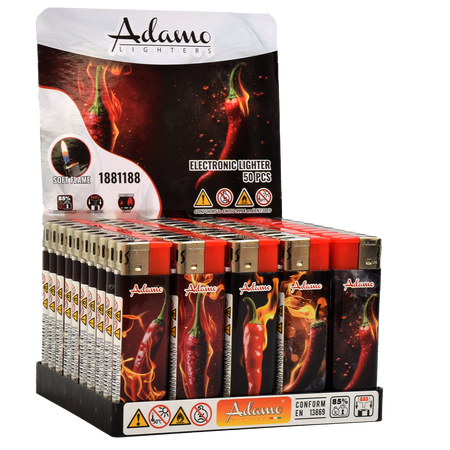 Electronic Lighter 1881188 Adamo Design label Chili