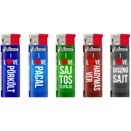 Elektromos Öngyújtó 1881195 Adamo Vegyes mintás Magyar ételek