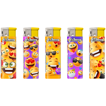 Electronic Lighter 1881201 Adamo Design label Smiley
