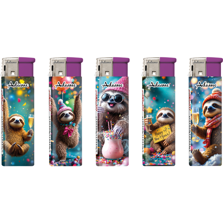 Elektromos Öngyújtó 1881252 Adamo Vegyes mintás Lajhár ünneplés km