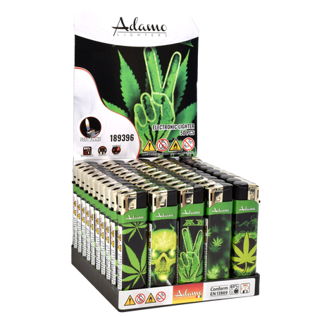 Elektromos Öngyújtó 189396 Adamo Vegyes mintás Skinny Fű