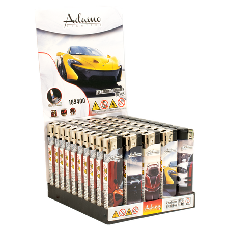 Electronic Lighter 189400 Adamo Design label Skinny Cars