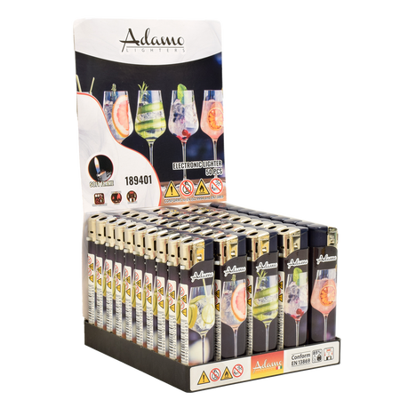 Elektromos Öngyújtó 189401 Adamo Vegyes mintás Skinny Koktélok