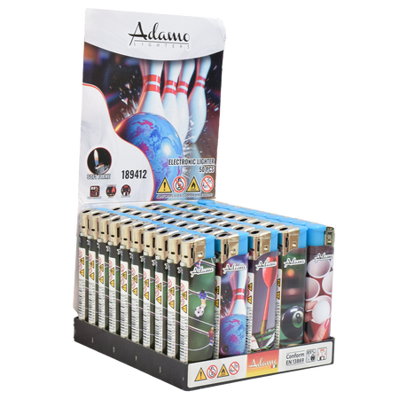 Elektromos Öngyújtó 189412 Adamo Vegyes mintás Skinny Kocsmasport