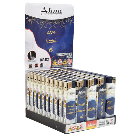 Elektromos Öngyújtó 189413 Adamo Vegyes mintás Skinny Idézetek