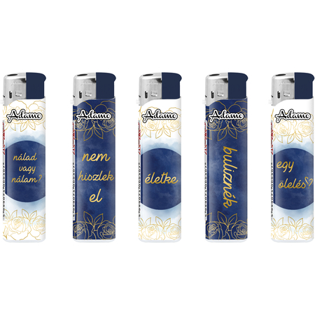 Elektromos Öngyújtó 189413 Adamo Vegyes mintás Skinny Idézetek