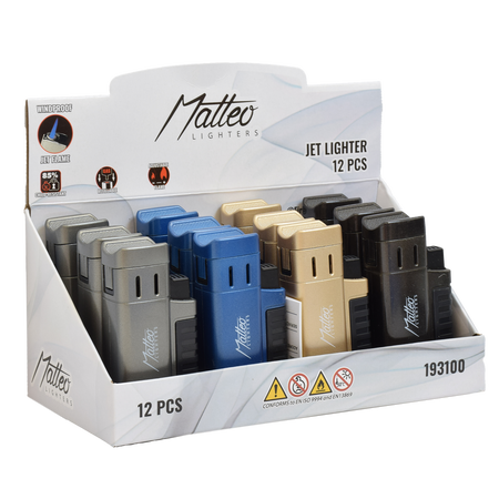 Jet Lighter 193100 Matteo Fremont Triple jet metallic GBBK