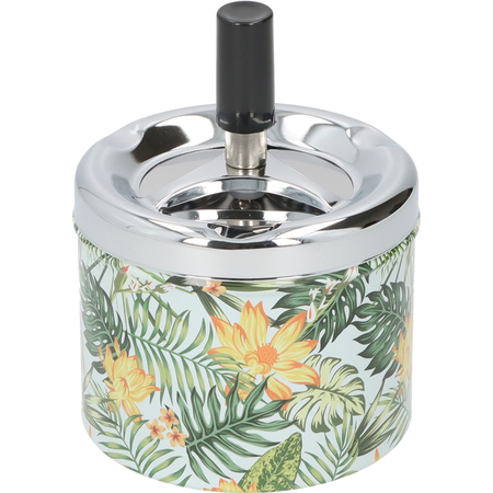 Ashtray A400062 spin metal Fern 8 cm