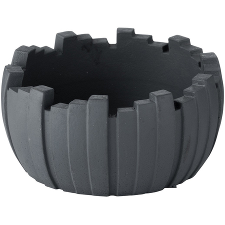 Ashtray A401035 cement dark gray 12 cm