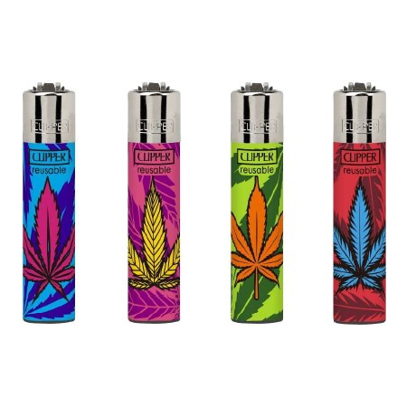 Öngyújtó CP3A750BCH tűzköves Clipper mini Füves