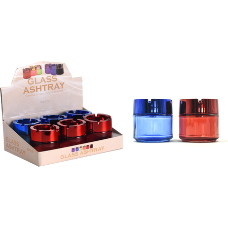 Ashtray GA307 Glass round wind proof