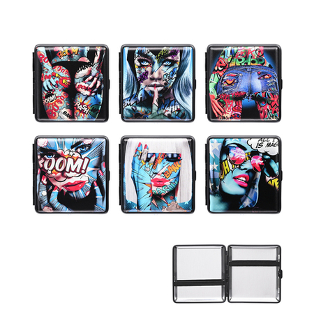 Cigarette Case 0410689 Atomic PU Leather Hot Lady Boom KS