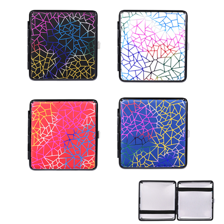 Cigarettatárca 0410707 Atomic Bőr Színes Pókháló mintás KS