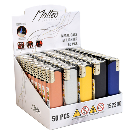 Jet Öngyújtó 152300 Matteo Fémhatású Fűszer