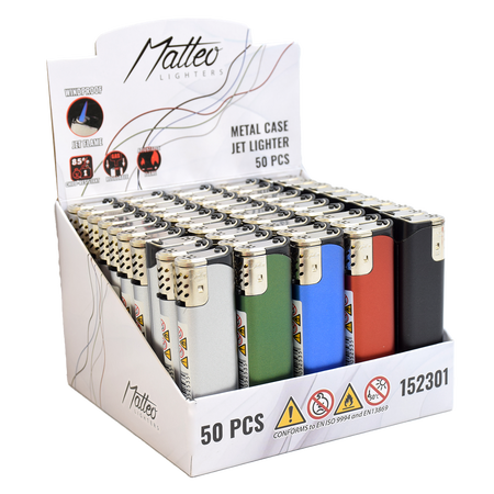 Jet Öngyújtó 152301 Matteo Fémhatású Navigátor