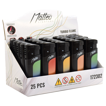 Turbo Lighter 172302 Matteo Premium Metal Elegant gradient