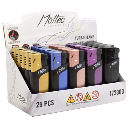 Turbo Lighter 172303 Matteo Premium Metal Elegant