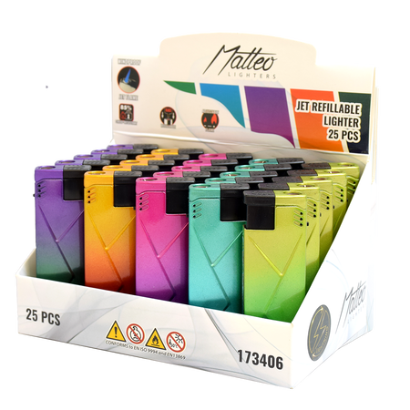 Jet Öngyújtó 173406 Matteo JET in style Fémtokos Átmenet