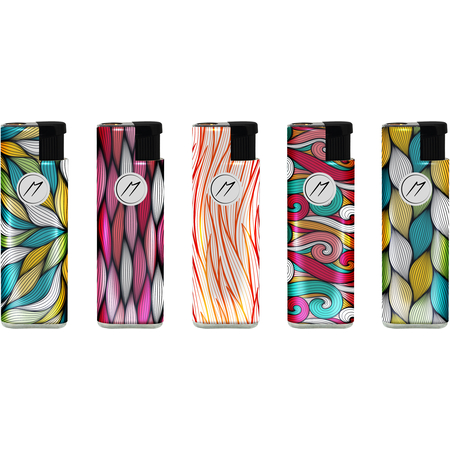 Vihar Öngyújtó 173731 Matteo Fémtokos kitapintható Absztrakt vonalak